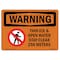 Signmission OSHA WARNING Thin Ice And Open Water Stay Clear 10in X 7in Rigid Plastic, 7" W, 10" L, Landscape OS-WS-P-710-L-12424 - alternate 1